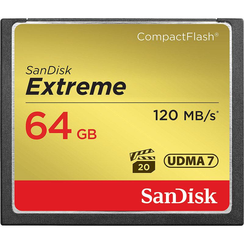 『儲存玩家』SanDisk Extreme CF 64GB 64G 記憶卡 讀 120M 寫85M 含稅 開發票 單眼