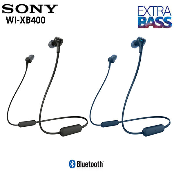 Sony WI-XB400 (贈收納袋) 磁吸式 藍牙5.0 重低音耳塞式耳機 公司貨一年保固