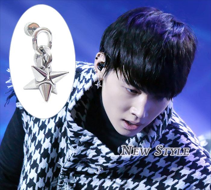 韓國進口ASMAMA官方正品 GOT7 JB 林在範 同款幾何流星墜穿刺耳環 (單支價)