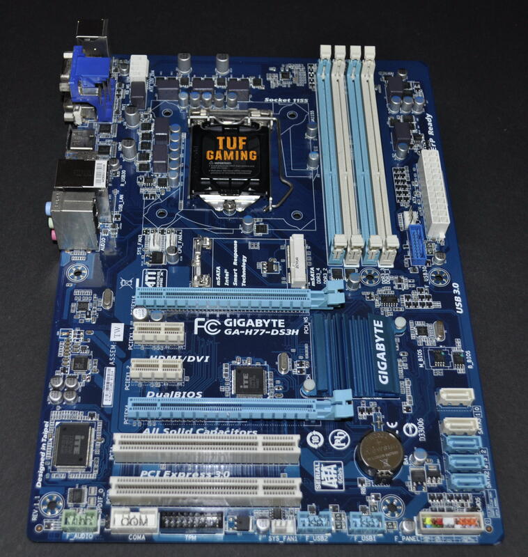 技嘉 GA-H77-DS3H (1155 H77 DDR3 SATA3 USB3.0 PCIe3.0 mSATA)