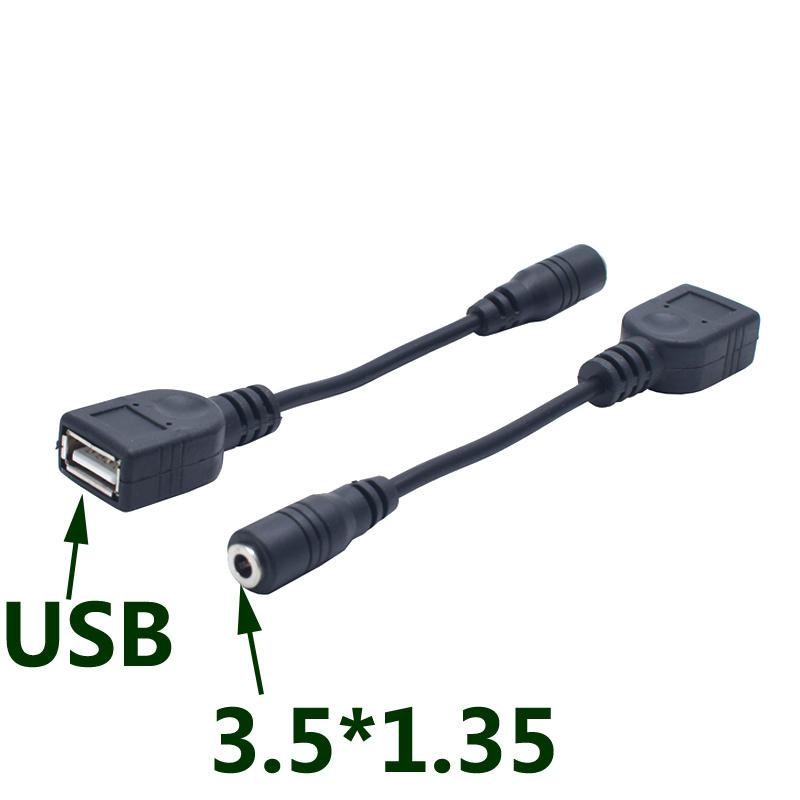 轉換線 DC對USB DC母頭3.5*1.35mm轉USB母頭 充電線