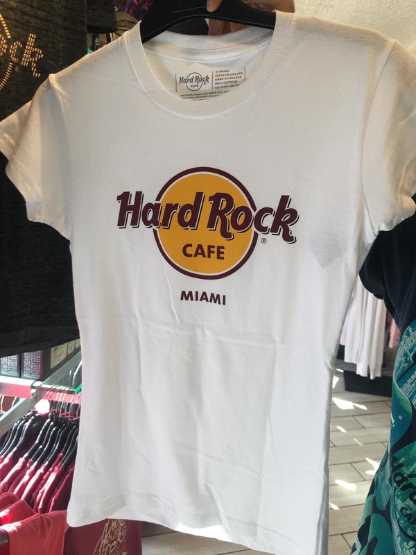 美國 Hard Rock Miami 白色經典款 Logo T 邁阿密 限定款