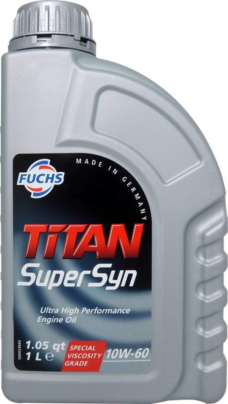 【FUCHS 福斯】TITAN、SuperSyn、10W60、全合成機油、20罐/箱【德國】滿箱區