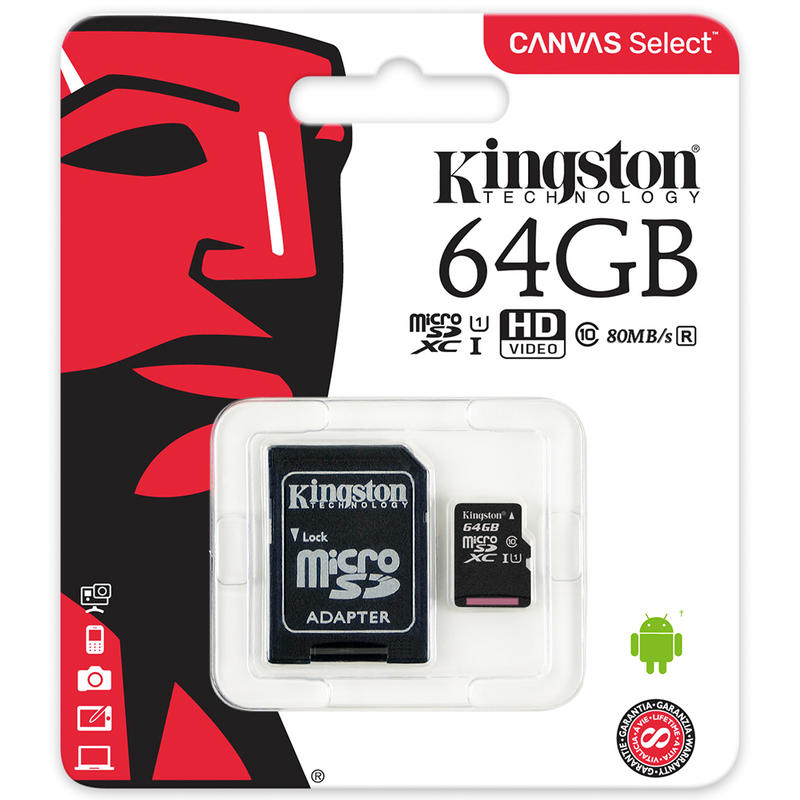 【精品3C】終保 Kingston 金士頓 Micro SDXC U1 C10 64GB 記憶卡 SDCS 64G TF