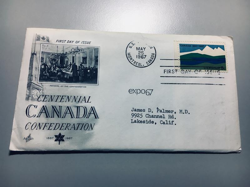 美國首日封 1967 Centennial CANADA Confederation(C)