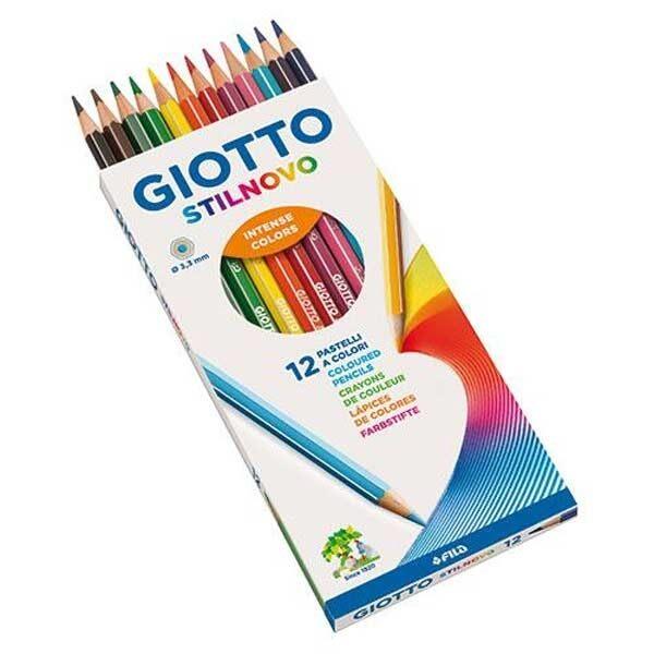 【UZ文具雜貨】義大利 GIOTTO STILNOVO 學用六角彩色鉛筆-12色(256500)