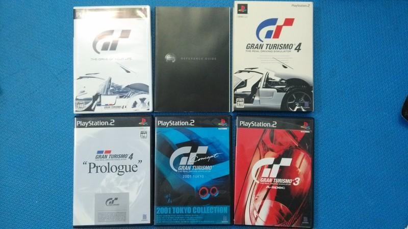 PlayStation 2(PS2)跑車浪漫旅GRAN TURISMO+GT2+GT3+GT4序章+GT4限定版,合售