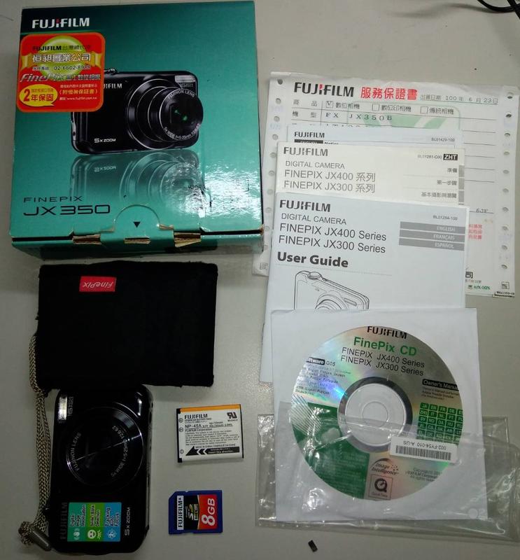 Fujifilm FinePix JX350B 數位相機1600 萬像素、5 倍光學變焦 (鏡頭卡住異常)