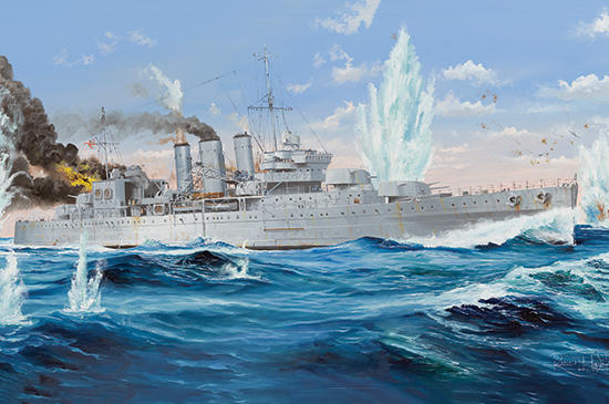 [威逸模型] 小號手 1/350 英國 康威 重巡洋艦 05353