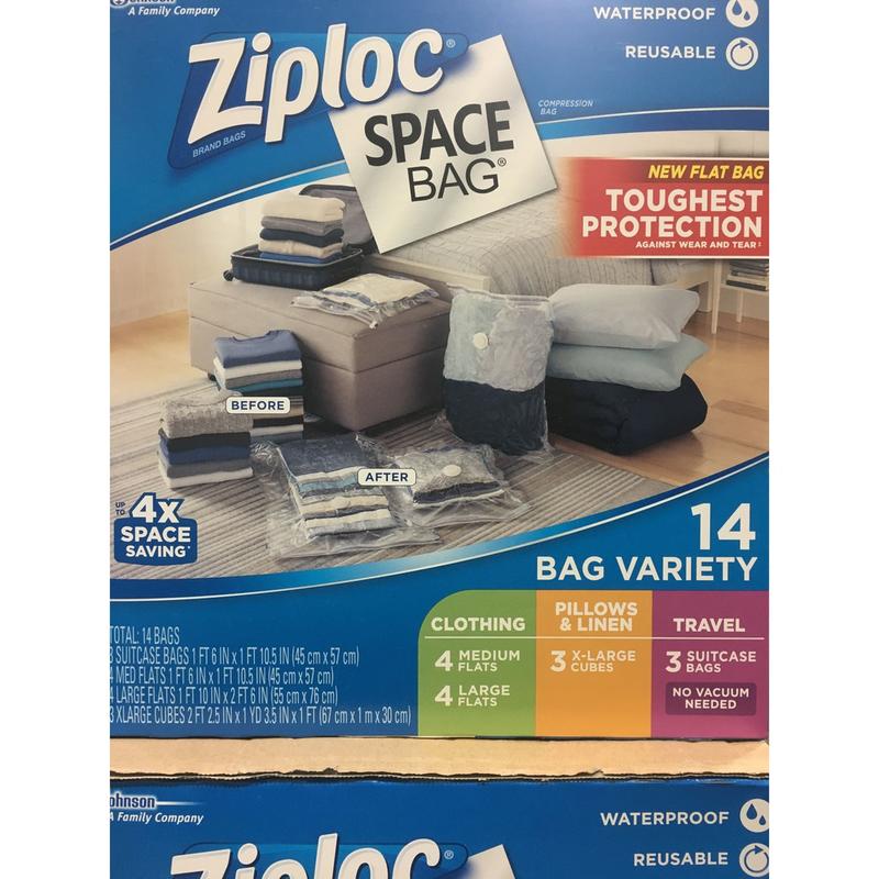 真空收納袋 14入 Ziploc Space Bag Combo Set