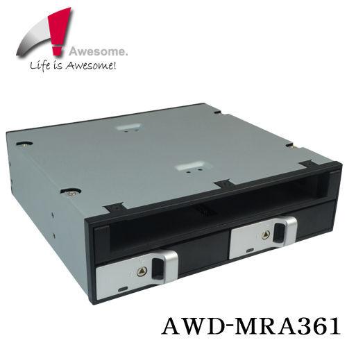 @淡水無國界@Awesome 2-bay 2.5"SAS/SATA 硬碟含光碟機擴充模組 AWD-MRA361
