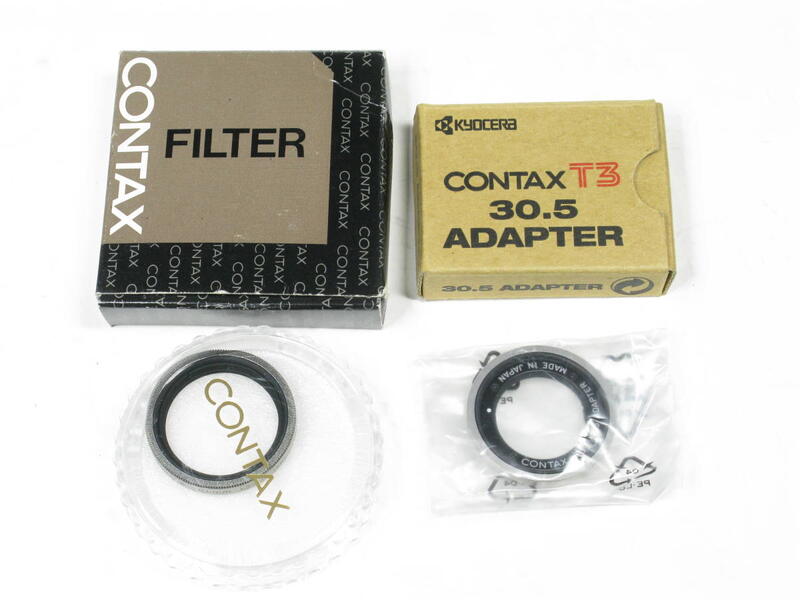 △△CONTAX T3 30.5 adapter and L39 UV FILTER (轉接環原廠鏡片