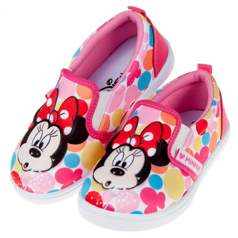童鞋(16~21公分)Disney迪士尼米妮繽紛普普風兒童休閒鞋室內鞋D9A855G