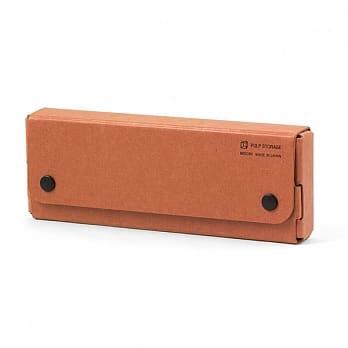 【Midori】Pasco木漿製鉛筆盒（紅褐） TAAZE讀冊生活