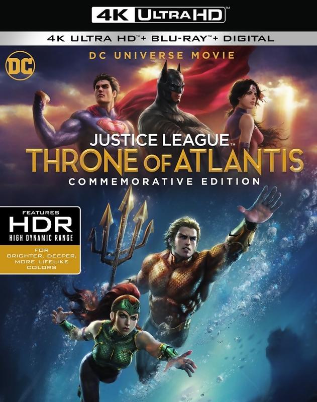 毛毛小舖--藍光BD 正義聯盟：亞特蘭提斯的王位 4K UHD+BD 雙碟限定版 Justice League