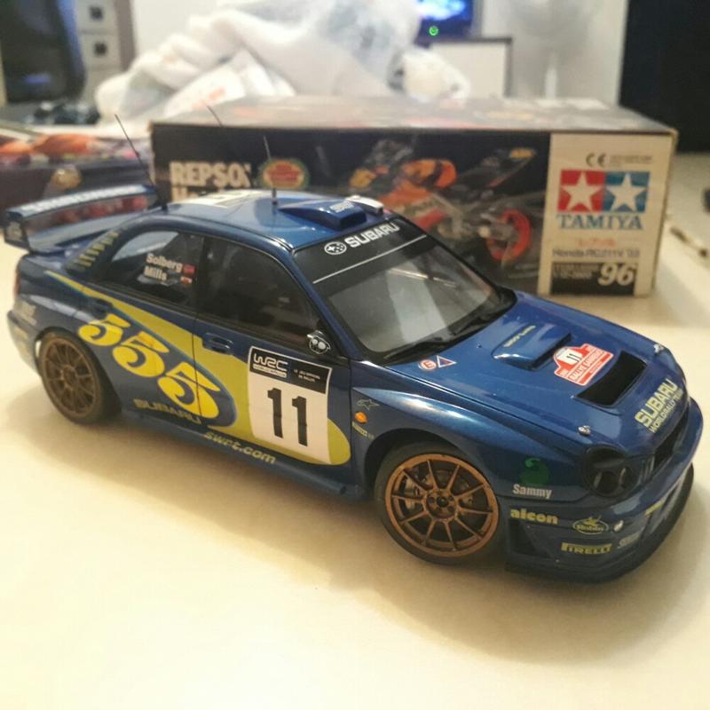 田宮 1/24 速霸陸 WRC RALLY SUBARU STI 2001 完成品