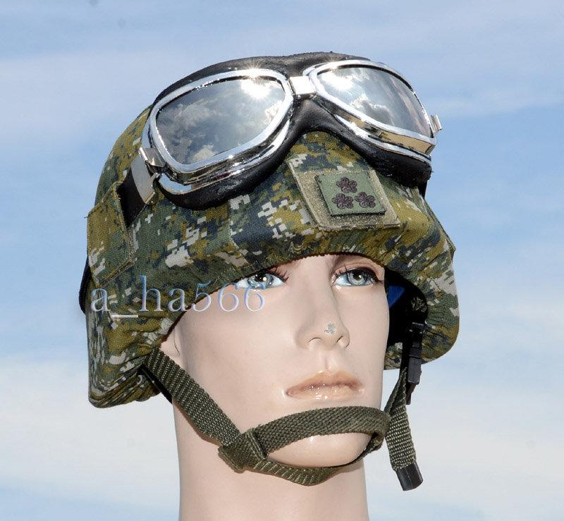 國軍新型可裝風鏡數位迷彩偽裝帽*國軍新型數位迷彩偽裝帽*符合軍規-可黏階級*非公發品*軍用品vs生存遊戲)cosplay