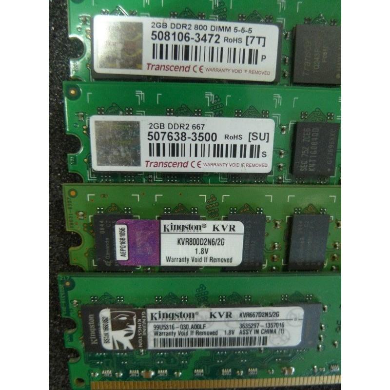 金士頓 創見 威剛 DDR2 800 2GB 原廠終身保固 DDR2 2GB 桌上型記憶體 H004