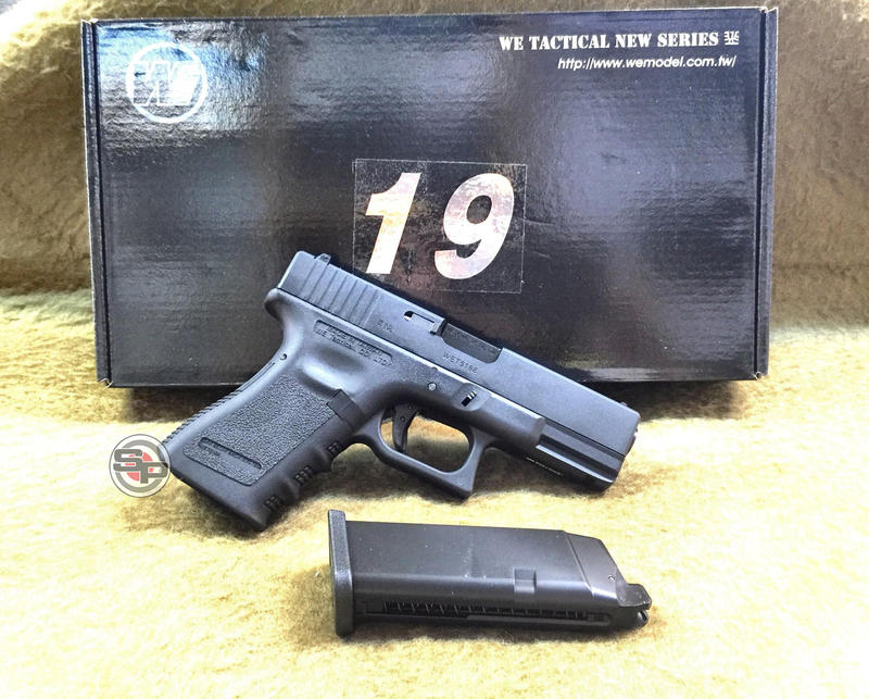 【新北模型】WE-G19 半金屬瓦斯手槍 (黑色) 