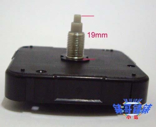(錶哥鐘錶小站)台灣製造12888~時鐘機芯~附指針配件~掛鐘機心~~軸長19mm