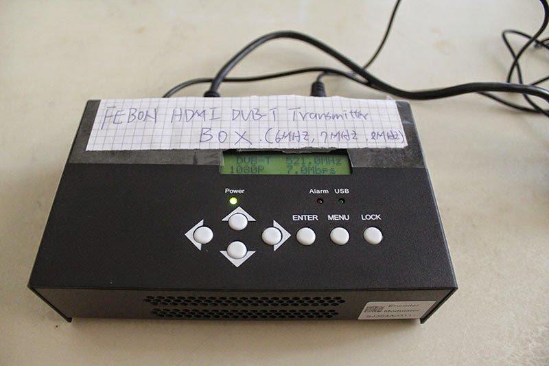 HDMI 輸入的數位電視dvb-t 發射器調變器 （訊號產生器)