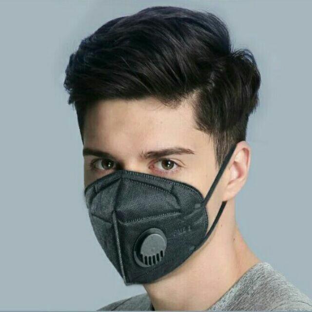 {祥玉五金}-KN95 3D呼吸閥防塵口罩 黑色口罩 3D防塵口罩 一次性口罩