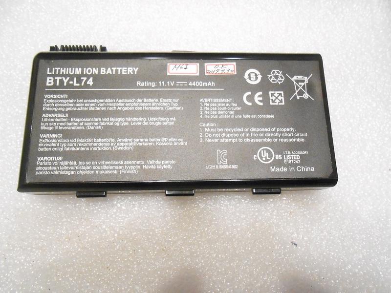 微星 MSI 筆電電池 （BTY-L74）【二手良品】