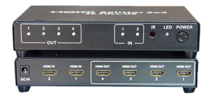 現貨供應中P204 二進四出 HDMI 1.3版專用影像分配器 
