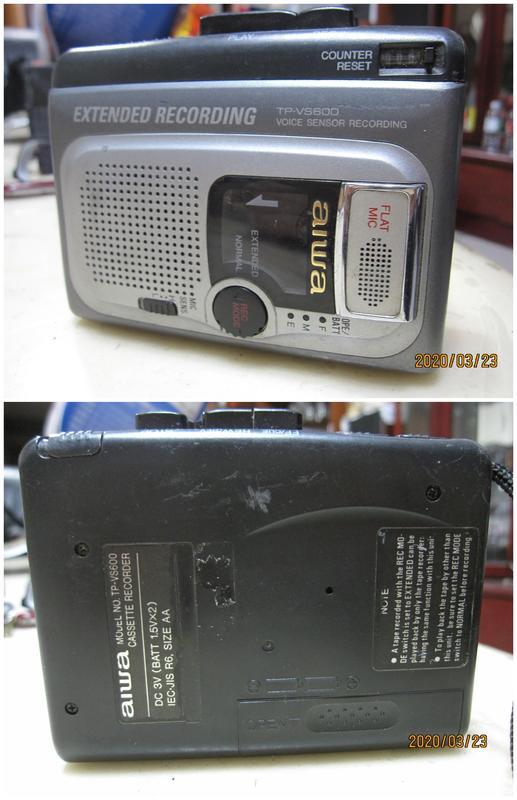愛華 TP-VS600 卡式錄放音機 隨身聽 電話錄音機 功能正常