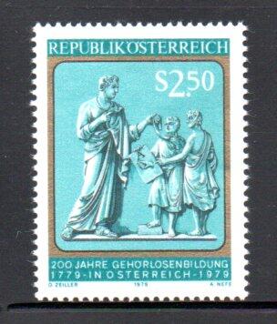 【流動郵幣世界】奧地利1979年奧地利聾人教育200週年郵票