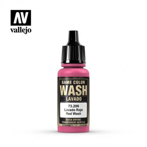 AV vallejo Game Color 73.206 Red Wash 73206 紅色漬洗水漆