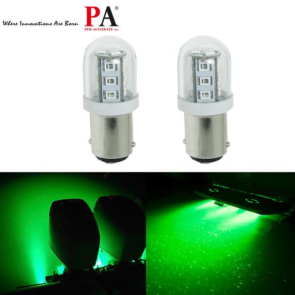 【PA LED】船用 9~32V BA15D 1142 15晶 2835 SMD LED 綠光 指示燈 警示燈 燈泡