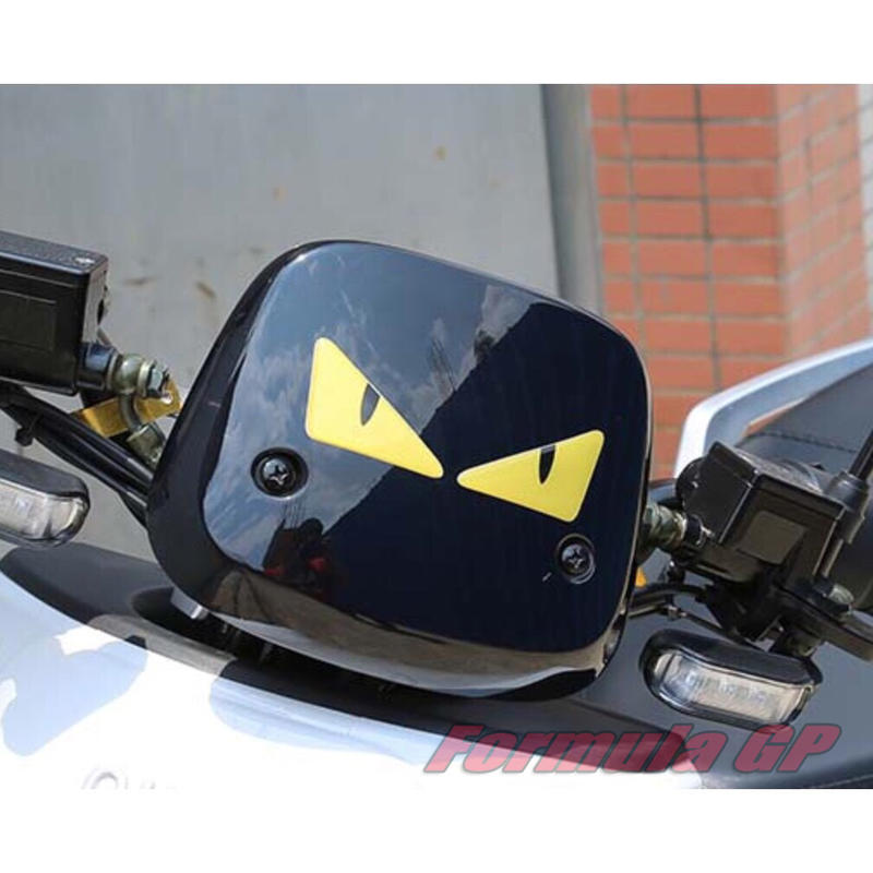 [FGP] 鏡片貼紙 頭盔貼紙 汽車機車電動車專用 安全帽 個性潮貼 小惡魔 眼睛 安全警示貼 防水耐熱反光防水貼紙