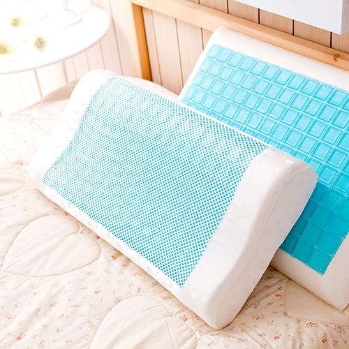 【JS名床】哈妮士．冷凝膠．工學型氣泡枕．超清涼．全程臺灣製造