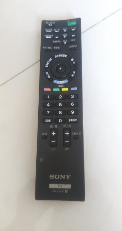 二手商品 SONY 新力 RM-CD013 原廠電視遙控器 RMCD013