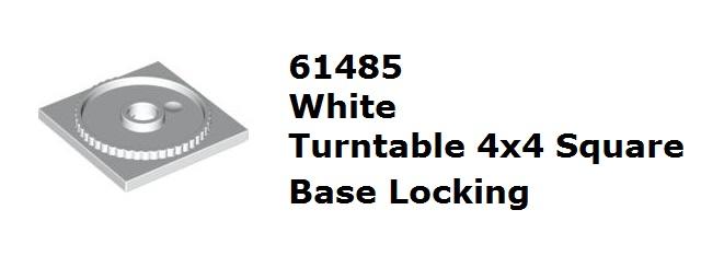 【磚樂】 LEGO 樂高 61485 4611927 Turntable 4x4 Square Base 白色旋轉盤底座