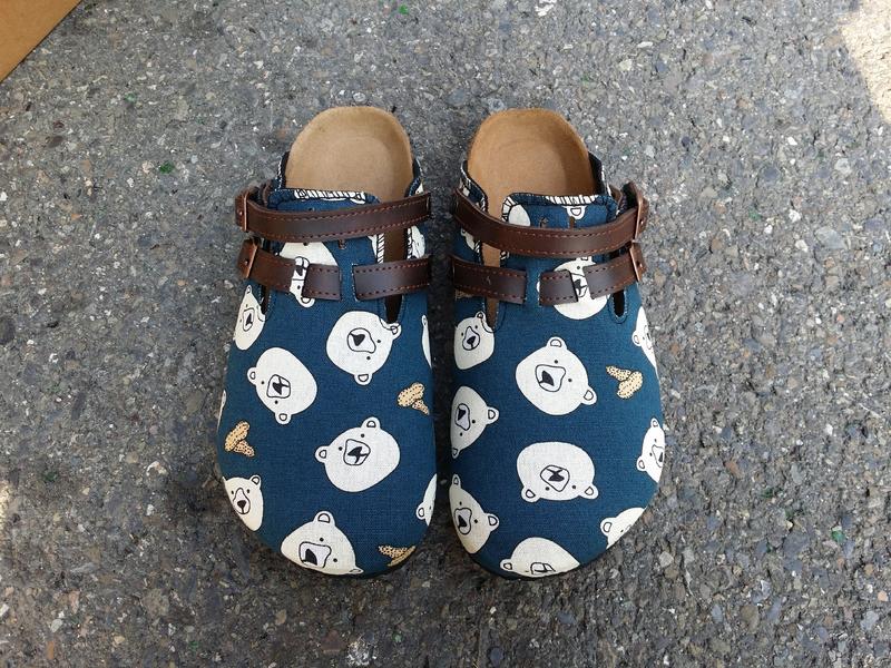 GIACOO腳谷- 女生包鞋款- 深藍熊  MADE IN TAIWAN 非勃肯鞋【免運費】