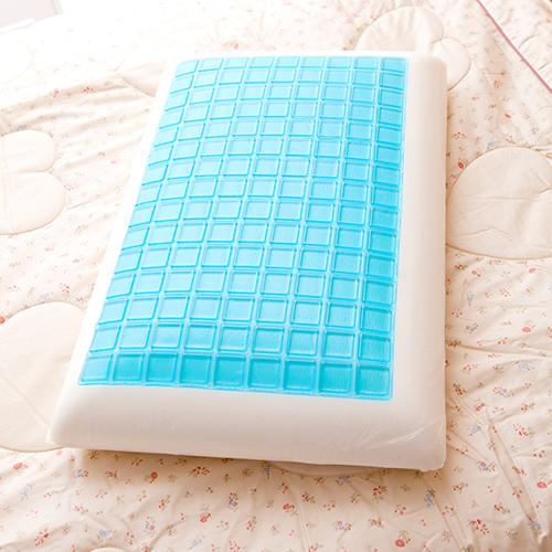 【JS名床】哈妮士．冷凝膠．平面型氣泡枕．超清涼．全程臺灣製造
