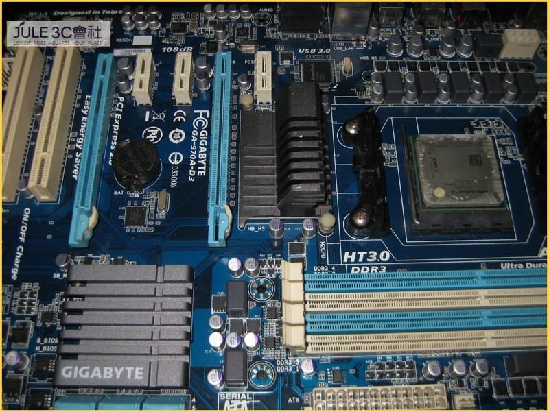 JULE 3C二館-技嘉 GA-970A-D3 AMD 970/DDR3/超耐久/送雙核CPU/ATX/AM3+ 主機板
