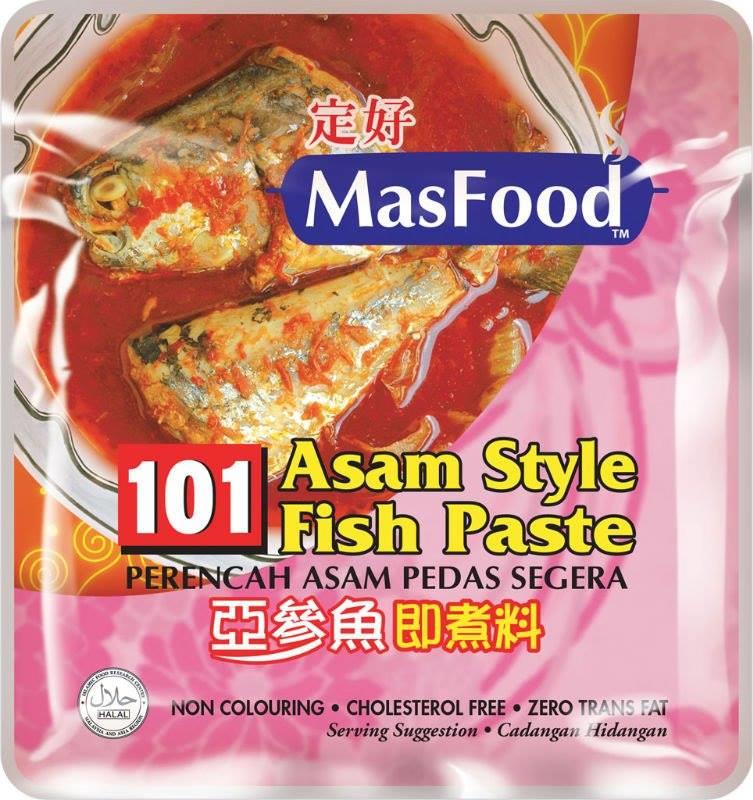 ( 200克 ) 馬來西亞 MasFood 定好牌 - 101 亞三魚 料理包