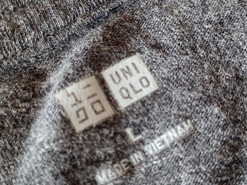 UNIQLO 男  口袋 七分袖T恤