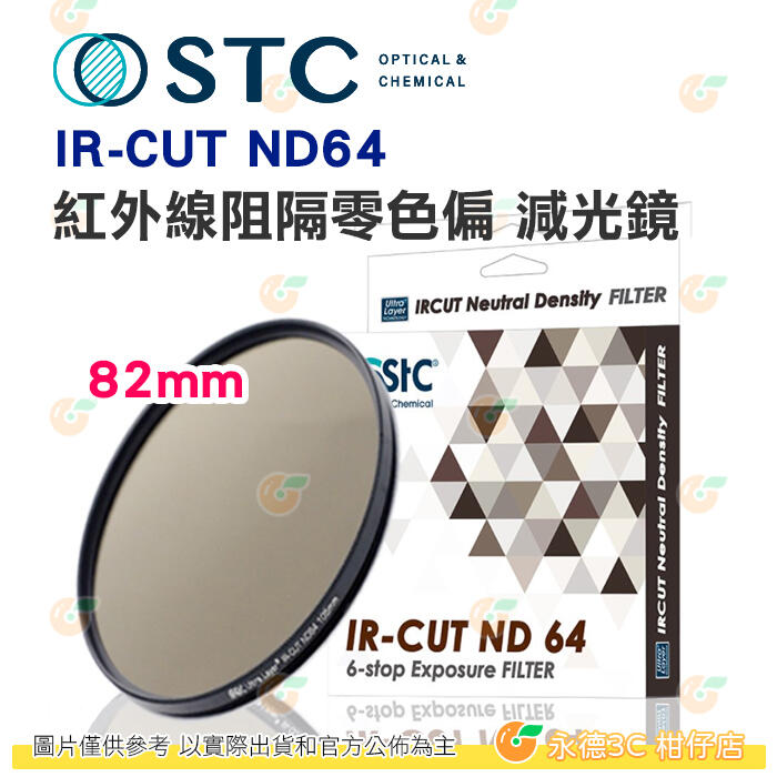 送蔡司拭鏡紙10包 台灣製 STC IR-CUT ND64 82mm 紅外線阻隔零色偏 減光鏡 減6格 18個月保固