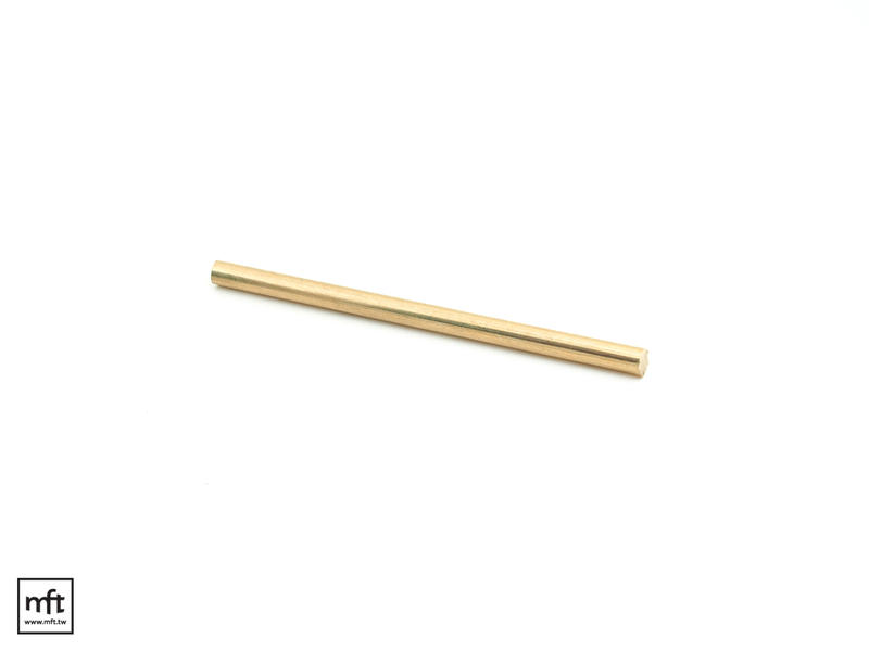 MFT 製刀零件 Brass Rod 6mm x 100mm 實心 黃銅柱 Pin釘