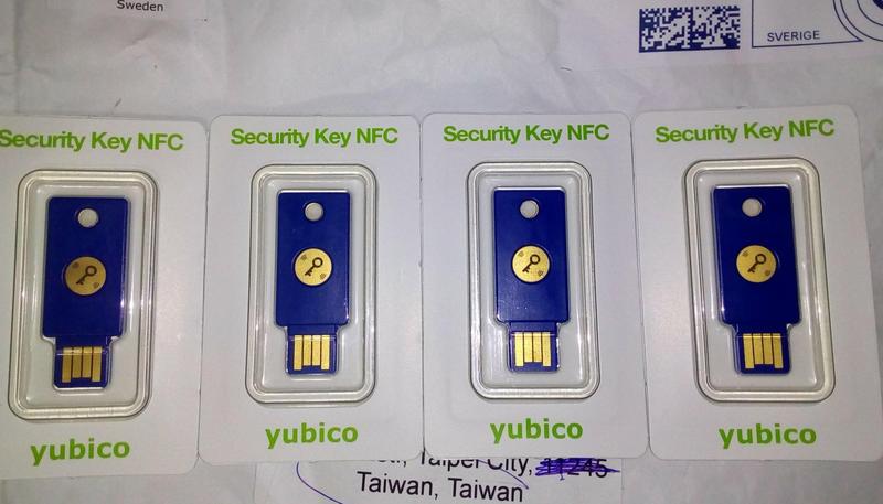 (現貨)Yubikey NFC實體金鑰Security Key NFC