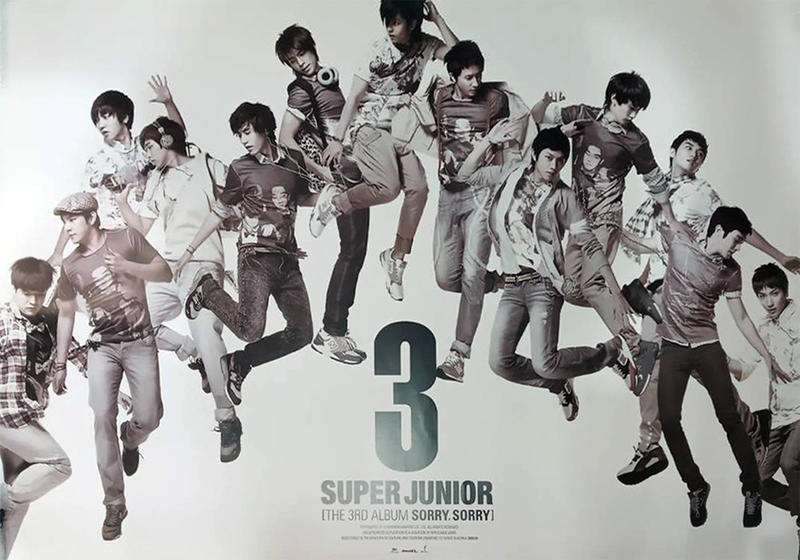 Super Junior [ Sorry, Sorry 專輯海報 ] ★allpop★ 官方 Poster 絕版 收藏