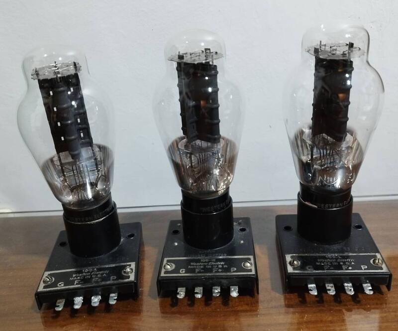 Western Electric VT-52 Vacuumtube 真空管⁄61 VT52 VACUUM TUBE PAIR