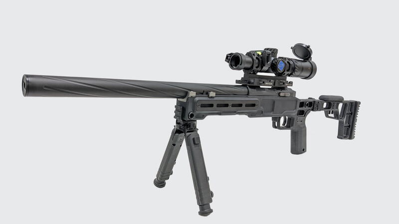 楓葉精密 2022 MLC-LTR 輕量化戰術狙擊槍，折疊槍托/快拆汽缸設計，黑沙雙色可選