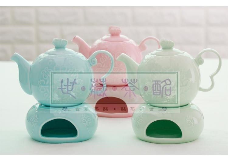 [世藏茶酩]烏龍茶|普洱茶|花草茶|蕾丝浮雕系列茶具陶瓷高档下午茶茶具