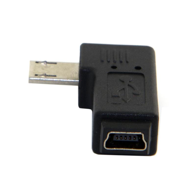 micro USB公轉mini USB母 90度左彎頭 mini轉接頭 micro轉接頭 U2-146-LE 另有右彎頭