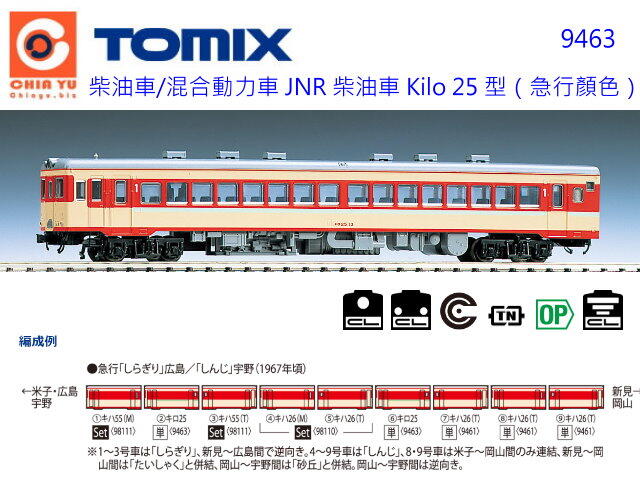 佳鈺精品-TOMIX-9463-國鐵Kiha25型特急柴油客車--特價| 露天市集| 全台